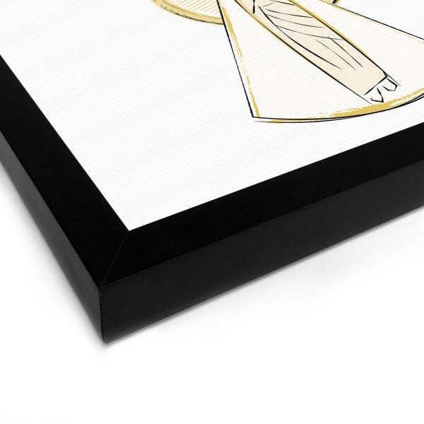 Quadro Decorativo Tela Canvas Nossa Senhora De Fátima Fundo Branco - 32,5x23cm (Moldura caixa laca p - 2
