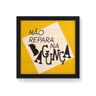 Quadro Decorativo em Madeira Não Repare Na Bagunça - 30x30cm (Moldura caixa em laca preta) - Arte Ma - 1