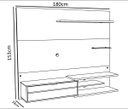 Ver imagem 6 de Home Suspenso Amazon Cedro com Off White - Moveisaqui