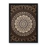 Quadro Decorativo em Madeira Mandala - 32,5x23cm (Moldura caixa em laca preta) - Arte Maníacos - 1