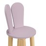 Cadeira Coelho Criativa Infantil para Crianças Estudar Desenhar 100% Mdf Bp Melaminico:lavanda - 3