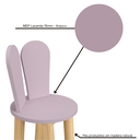 Ver imagem 7 de Cadeira Coelho Criativa Infantil para Crianças Estudar Desenhar 100% Mdf Bp Melaminico:lavanda
