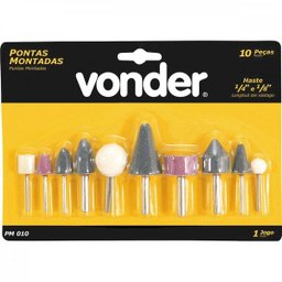Jogo de pontas montadas com 10 peças PMV 010 Vonder - 2