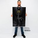 Ver imagem 2 de Quadro Decorativo Caixa Mulher Silêncio Dourado Tacolado Moldura Caixa 3cm Madeira com Vidro 60 X 90