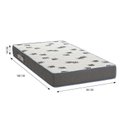 Ver imagem 6 de Cama Solteiro Simba Areia Fosco Pés Madeira Natural com Colchão D33 - Reller Móveis