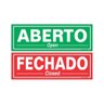 Placa De Sinalização 20x30cm Aberto/fechado Sinalize - 1