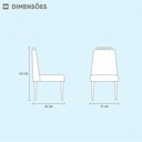 Ver imagem 3 de Par de Cadeiras Safira em Madeira Maciça Móveis Mundial