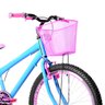 Bicicleta Feminina Aro 24 Aero + Kit Passeio e Cadeirinha Flexbikes Branca e Pink - 4