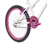 Bicicleta Feminina Aro 24 Aero + Kit Passeio e Cadeirinha Flexbikes Branca e Pink - 8