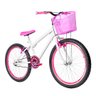 Bicicleta Feminina Aro 24 Aero + Kit Passeio e Cadeirinha Flexbikes Branca e Pink - 7