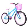Bicicleta Feminina Aro 24 Aero + Kit Passeio e Cadeirinha Flexbikes Branca e Pink - 2