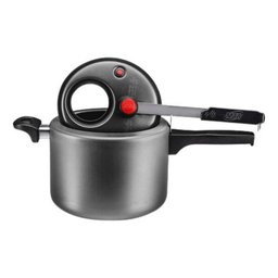 Panela de Pressão 4,5 Litros Antiaderente com Visor de Vidro - 5