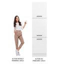 Ver imagem 6 de Paneleiro Armário de Cozinha 60 cm 3 Portas Branco Agata Madesa