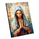 Ver imagem 1 de Quadro Decorativo Virgem Maria em Grid Arte 180x105 Borda Infinita