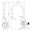 Ver imagem 3 de Torneira Para Cozinha de Parede Hydramotion Vermelha - Hydra