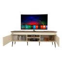 Ver imagem 4 de Rack para Tv até 75 Polegadas Lumen 2 Portas com Led Pinho/off White - Panorama Móveis