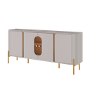 Ver mais imagens de Aparador Buffet Prime Cantinho do Café Off 4 Portas com Led