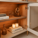 Ver imagem 2 de Aparador Buffet Prime Cantinho do Café Off 4 Portas com Led