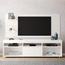 Ver imagem 1 de Rack com Painel Retrô Siena Twin com Pés de Plástico - Branco
