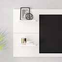Ver imagem 2 de Rack com Painel Retrô Siena Twin com Pés de Plástico - Branco