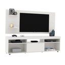 Ver imagem 4 de Rack com Painel Retrô Siena Twin com Pés de Plástico - Branco