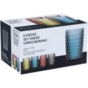 Ver imagem 2 de COPO LONG DRINK 12x8x8cm 370ml VIDRO AZUL 6PÇ NH