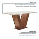 Ver imagem 6 de Conjunto Mesa de Jantar 6 Cadeiras 160cm com Tampo de Vidro