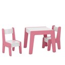 Ver imagem 2 de Jogo de Mesa e 2 Cadeiras Infantil Honduras Branco/rosa