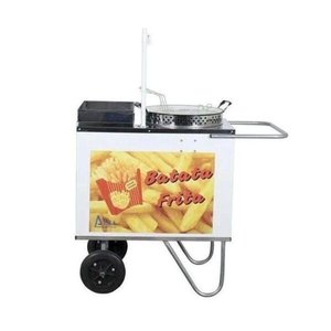 Carrinho para Batata Frita com Tacho sem Toldo com Roda Pneumática - Alsa