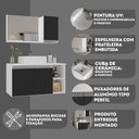 Ver imagem 7 de Conjunto de Gabinete Banheiro 80cm com Cuba e Espelheira -