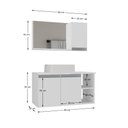 Ver imagem 4 de Conjunto de Gabinete Banheiro 80cm com Cuba e Espelheira