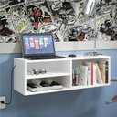 Ver imagem 5 de Bancada de Estudo Suspensa Branco em Mdf