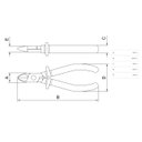 Ver imagem 2 de Alicate Corte Diagonal Isolado 1.000 V 6" Tramontina Pro 44002/106