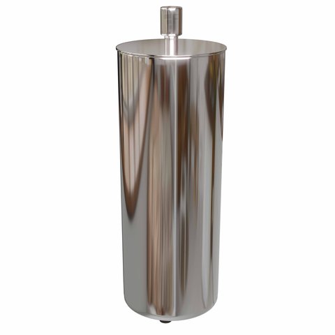 Porta Escova de Dente - Redondo - Cromado