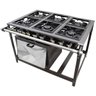 Fogão Industrial 6 Bocas 30x30 com Forno Gastromixx - 1