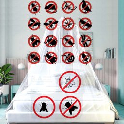Mosquiteiro Branco para Cama Queen com Elástico - 5