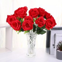 Vaso De Vidro Flores Decoração De Interiores 23 X 12 - 5