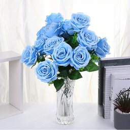 Vaso De Vidro Flores Decoração De Interiores 23 X 12 - 7