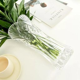 Vaso De Vidro Flores Decoração De Interiores 23 X 12 - 3
