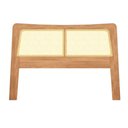 Ver imagem 3 de Cabeceira de Cama Ricco King Madeira com Palhinha Amêndoa