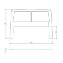 Ver imagem 5 de Cabeceira de Cama Ricco King Madeira com Palhinha Amêndoa