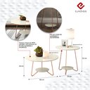 Ver imagem 2 de Conjunto Mesa de Centro e Mesa de Apoio Lateral Liz 