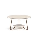 Ver imagem 5 de Conjunto Mesa de Centro e Lateral Liz Off White / Freijó