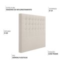 Ver imagem 3 de Cabeceira Cama Box Casal Queen 160 Cm Vicenza Linho Cru - Nexta Casa