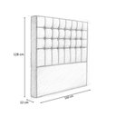 Ver imagem 4 de Cabeceira Cama Box Casal Queen 160 Cm Vicenza Linho Cru - Nexta Casa