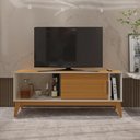 Ver imagem 6 de Rack para Tv até 55 Polegadas 1 Porta com Puxador em Madeira Maciça Nero 136cm Retrô