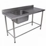 Pia Inox Industrial 1.20X70 Com 1 Cuba Esquerda - Chefstock - 1