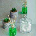 Ver imagem 4 de Kit 2 Potiches de Cristal com Tampa 10x15cm Bomboniere Balei