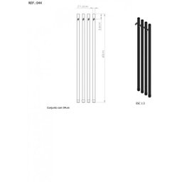 Cano De Emenda 60cm Aço Carbono Pintado Preto Papaléguas 044 - 2