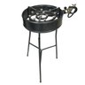 Fogareiro 2 em 1 com Borda 34cm Tripé 60cm Preto Papaléguas - 1